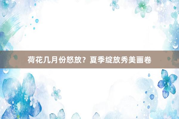 荷花几月份怒放？夏季绽放秀美画卷